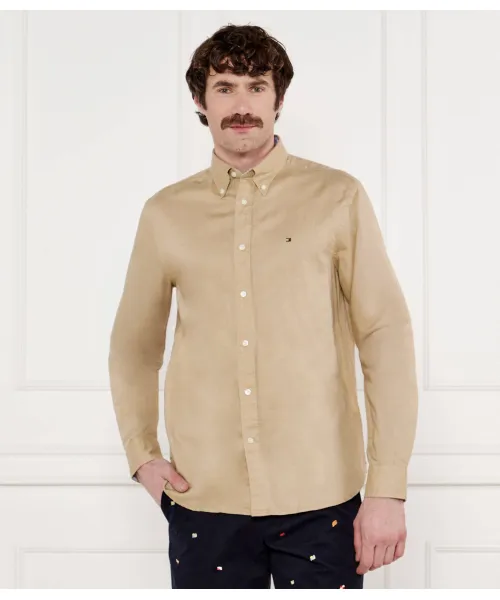 

Рубашка Regular fit Tommy Hilfiger, бежевый