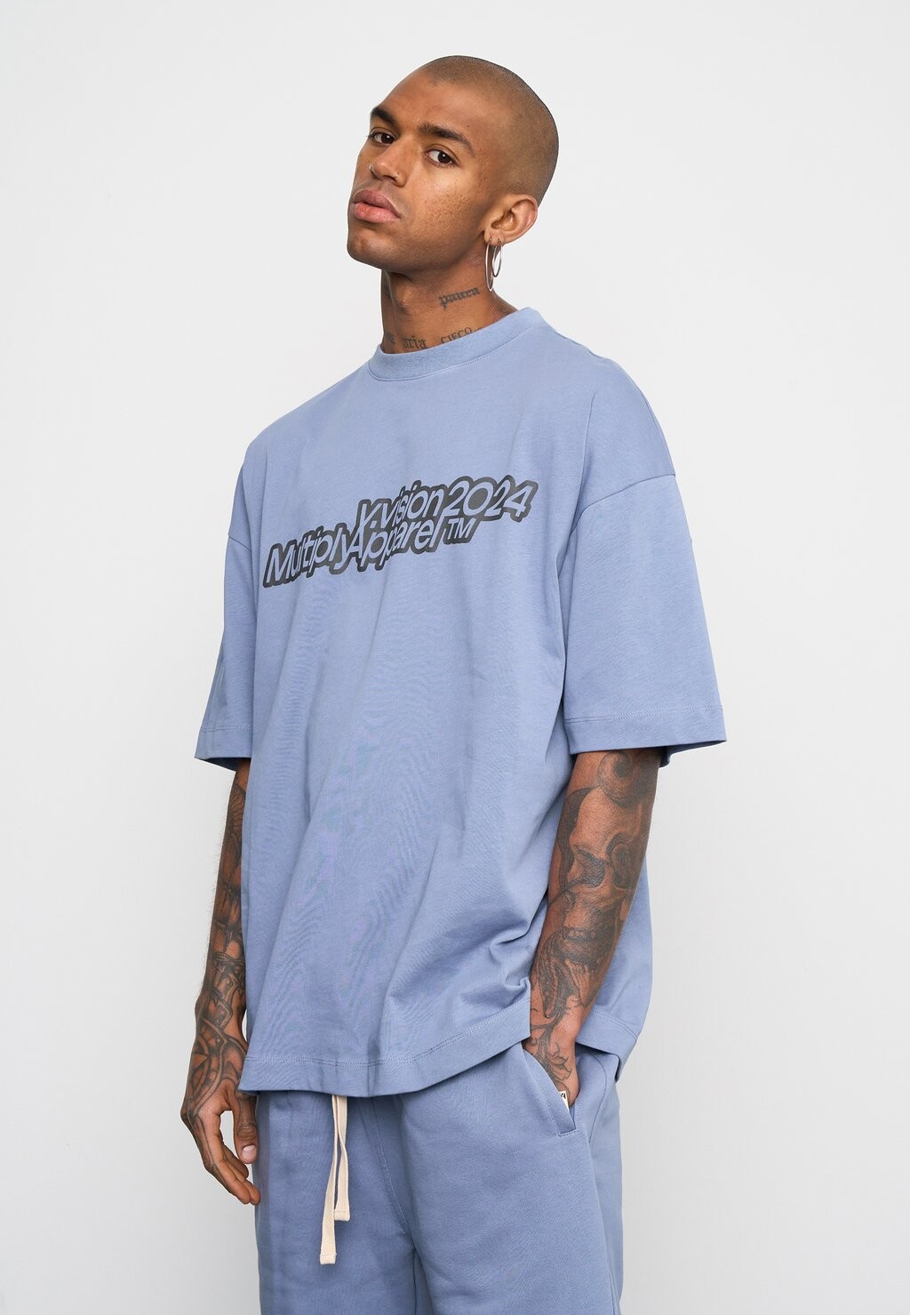 

Футболка с принтом RESPECT Multiply Apparel, синий