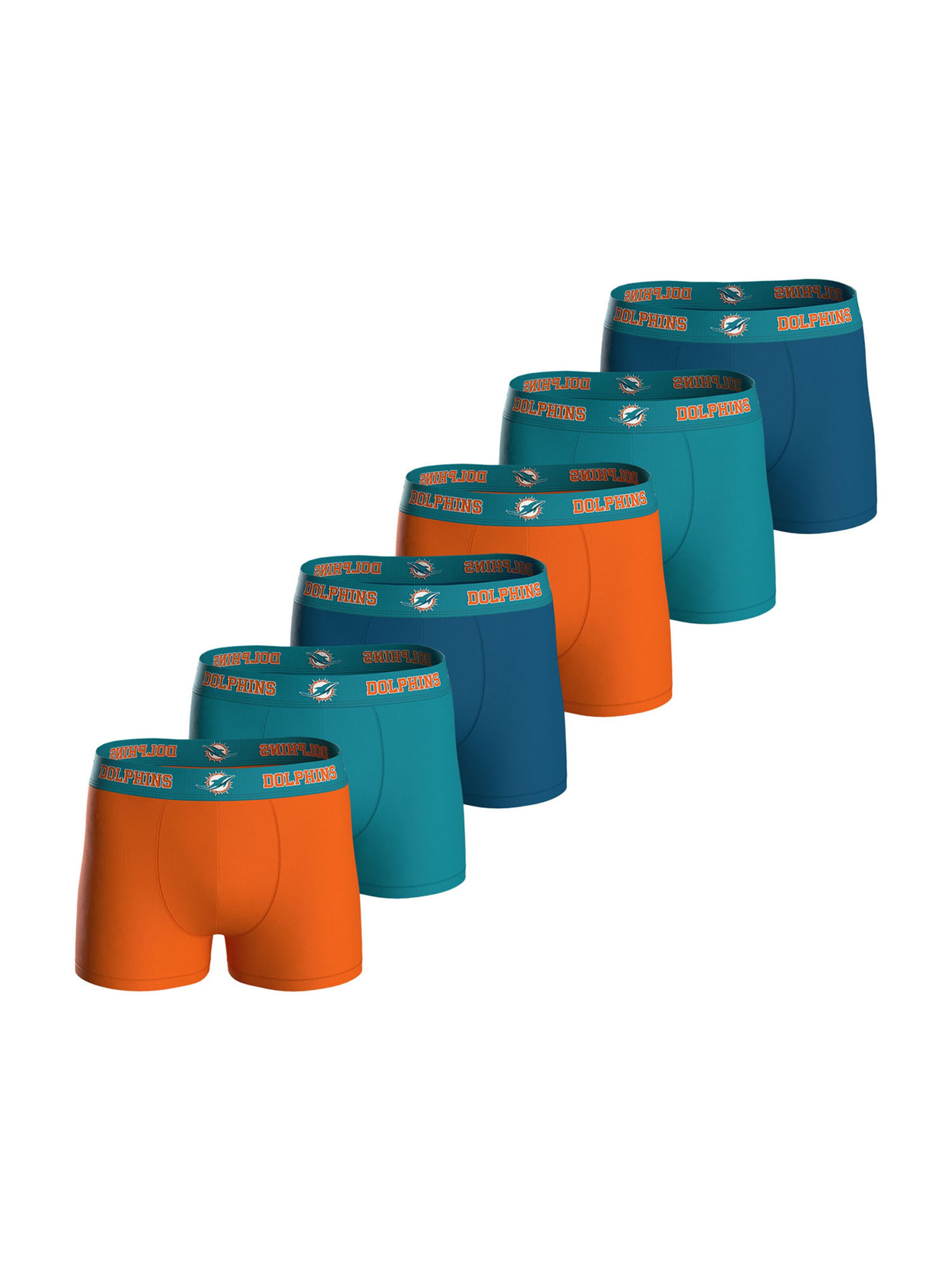 

Huddle Боксеры 'Miami Dolphins' в цвете Cyan Blue, Petrol, Orange