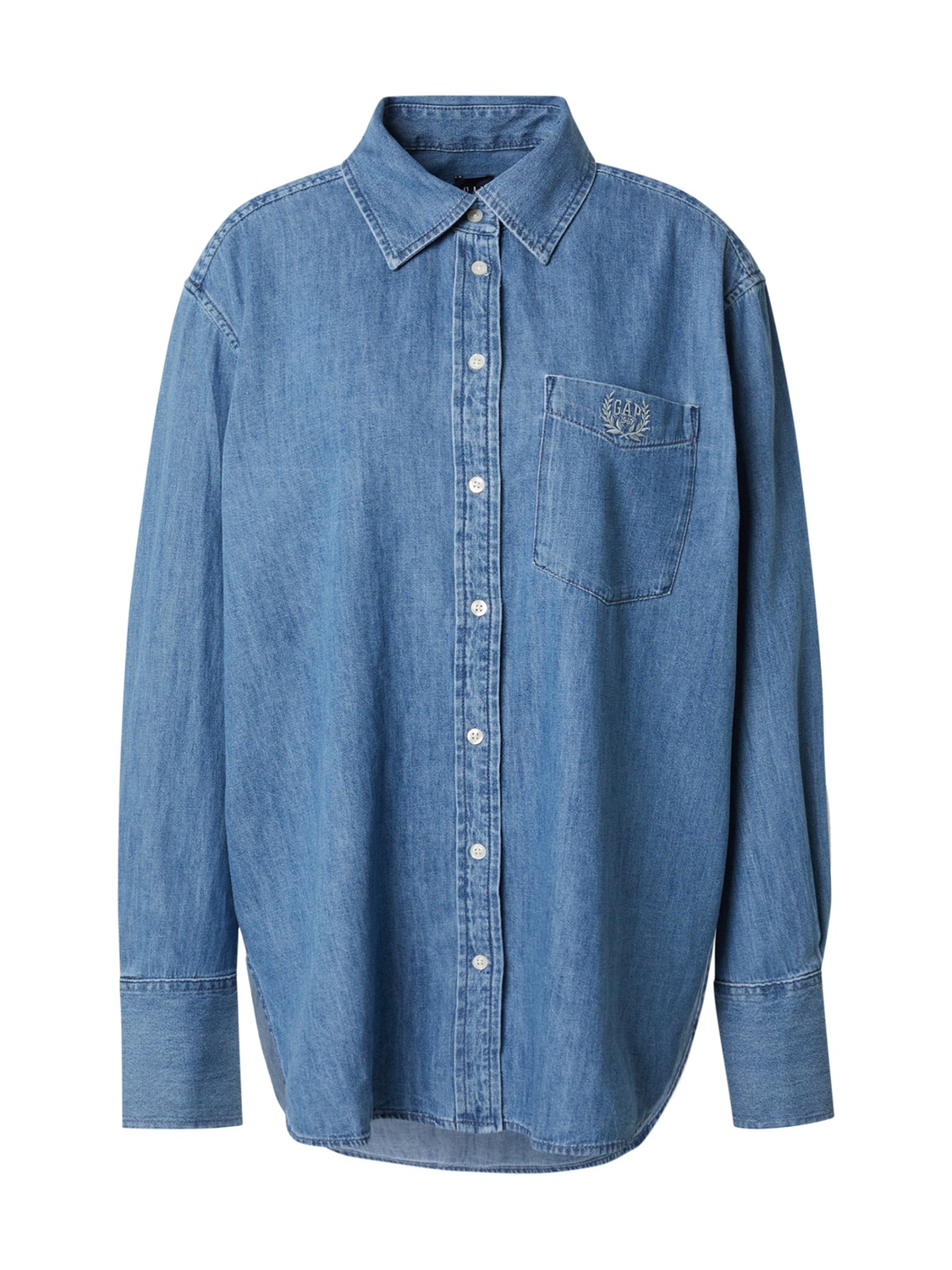 

Gap Tall Блузка в синем дениме