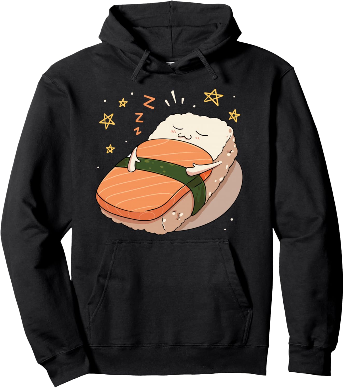 

Японская еда. Я люблю суши. Любитель нигири. Милые свернутые суши. Худи Sushi Gifts, черный