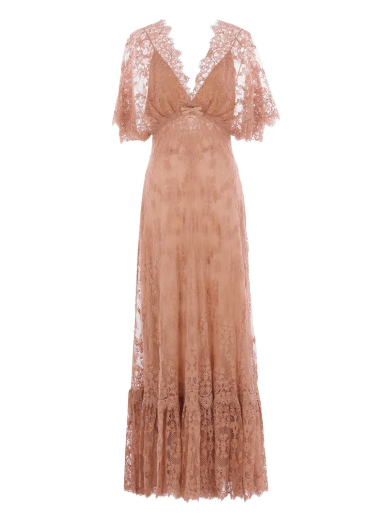

Elie Saab шелковое платье макси, розовый