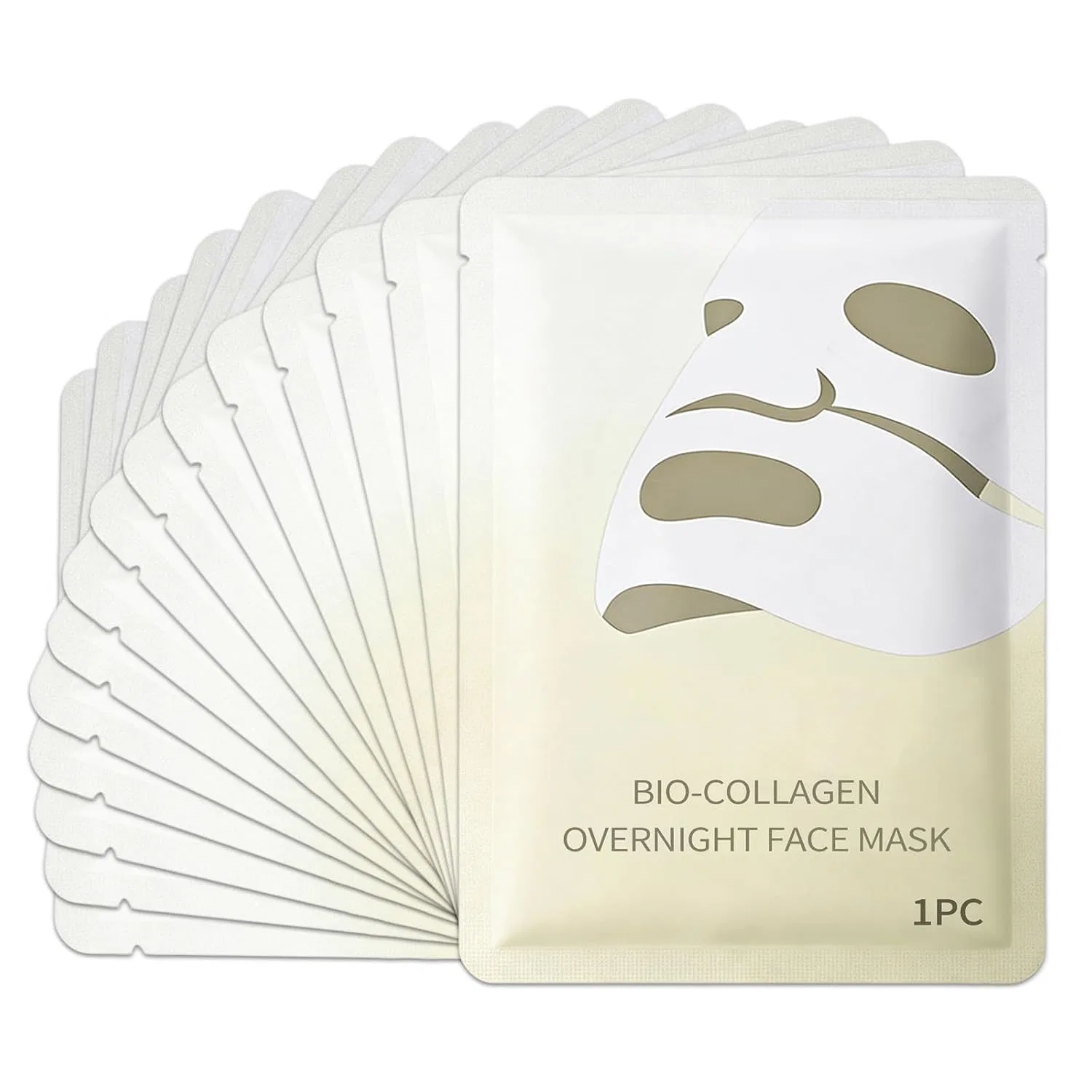 Набор гидрогелевых коллагеновых масок Luuma Collagen Mask Original (15 шт.) Ourdort, White-15