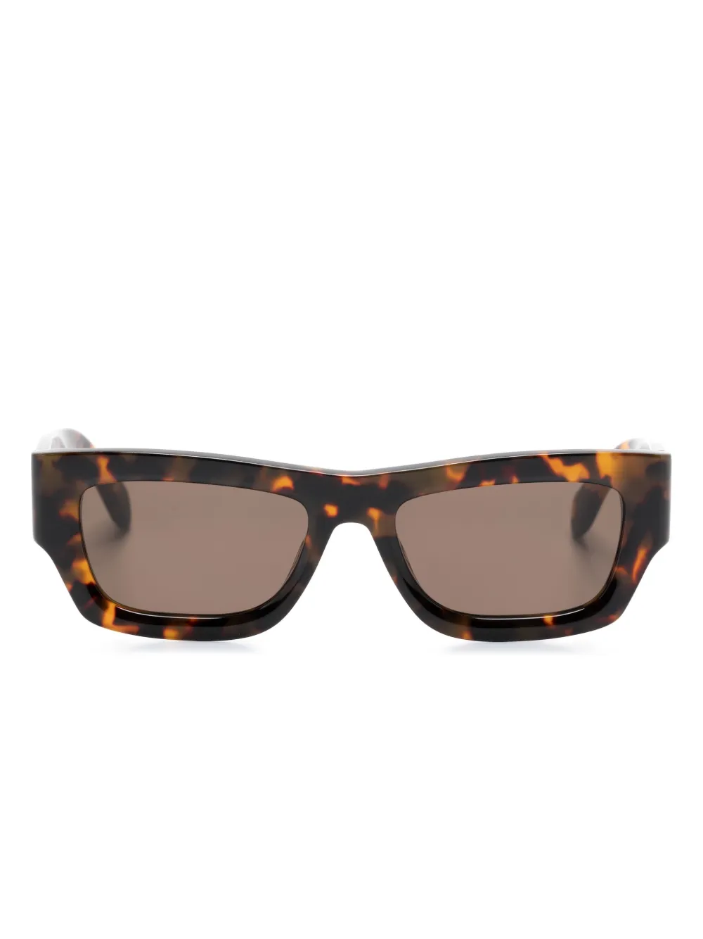 

Солнцезащитные очки в прямоугольной оправе Palm Angels Eyewear, коричневый