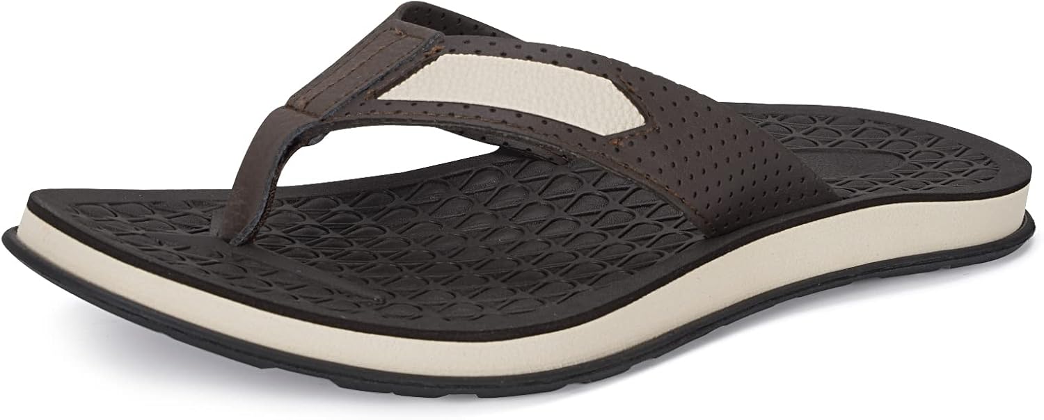 

Мужские шлепанцы MALIDA, Нескользящие тапочки для ванной, с амортизирующей подошвой, для дома и улицы, сандалии-вьетнамки, коричневый