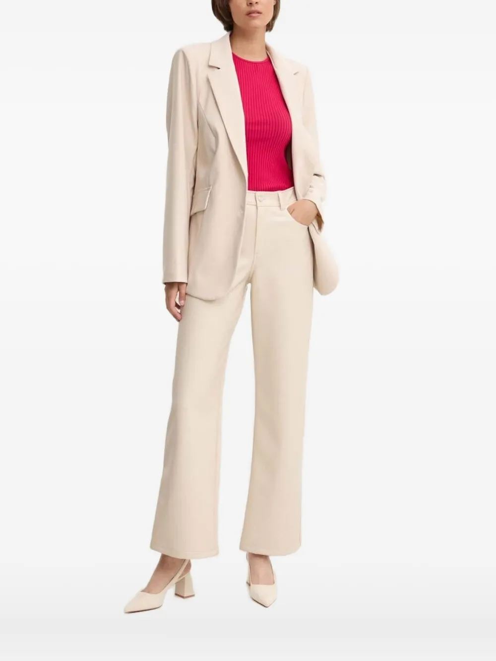 

Однобортный пиджак Sandro Ferrone, нейтральный