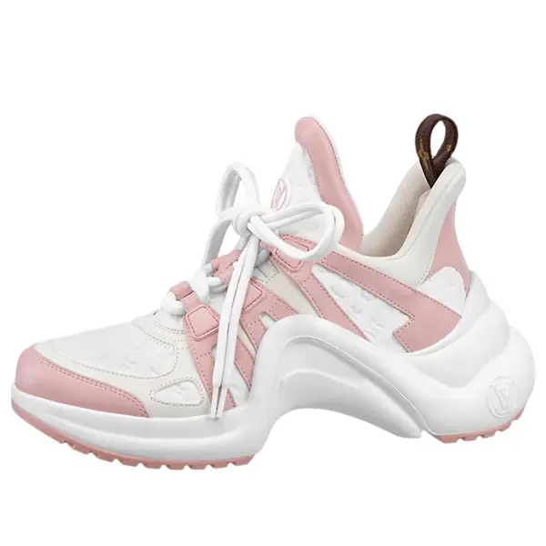 Кроссовки lv archlight sneakers 'white pink' Louis Vuitton, розовый