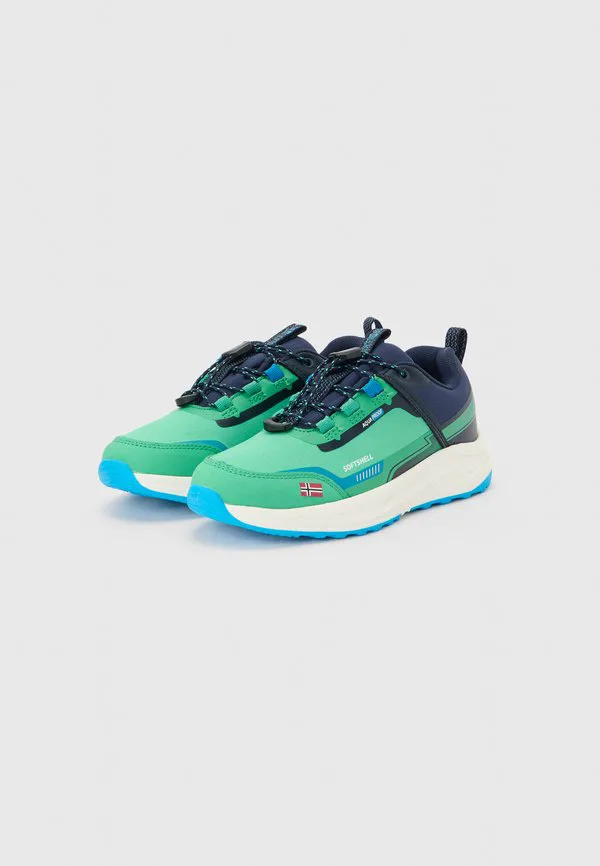 Походные ботинки bjordal унисекс Trollkids, Emerald Green/Dynamic Blue/Navy — фото 2