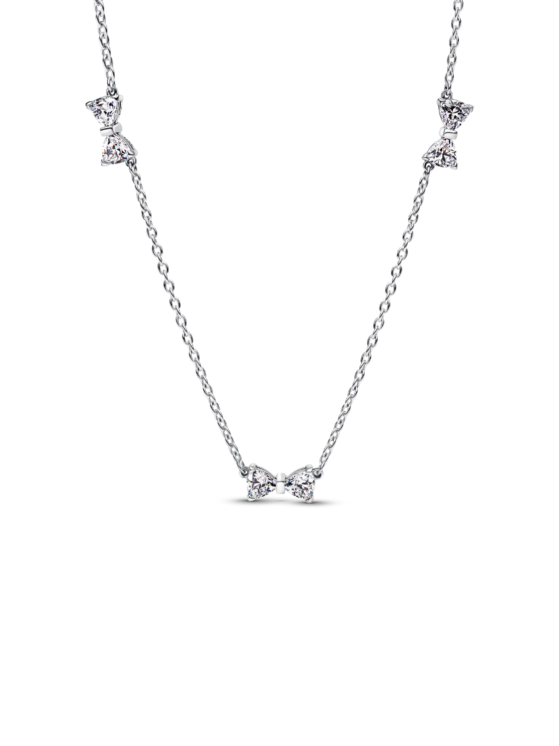 

Цепное ожерелье Bow Station Pandora, серебро 925 пробы