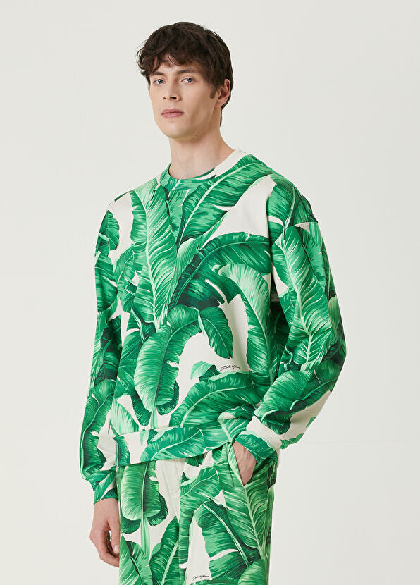 Толстовка с узором Banano Dolce&Gabbana, зеленый