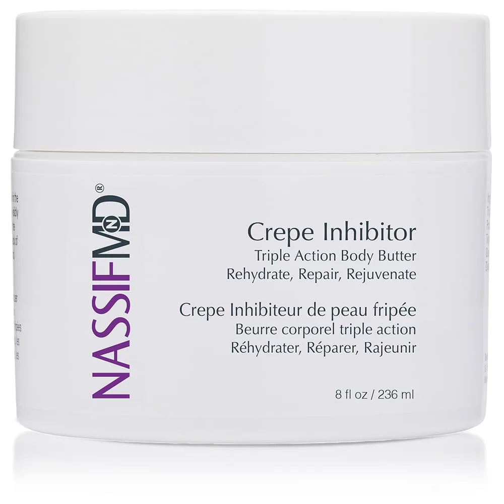 NassifMD Crepe Inhibitor Triple Action, 8 Fl Oz, white