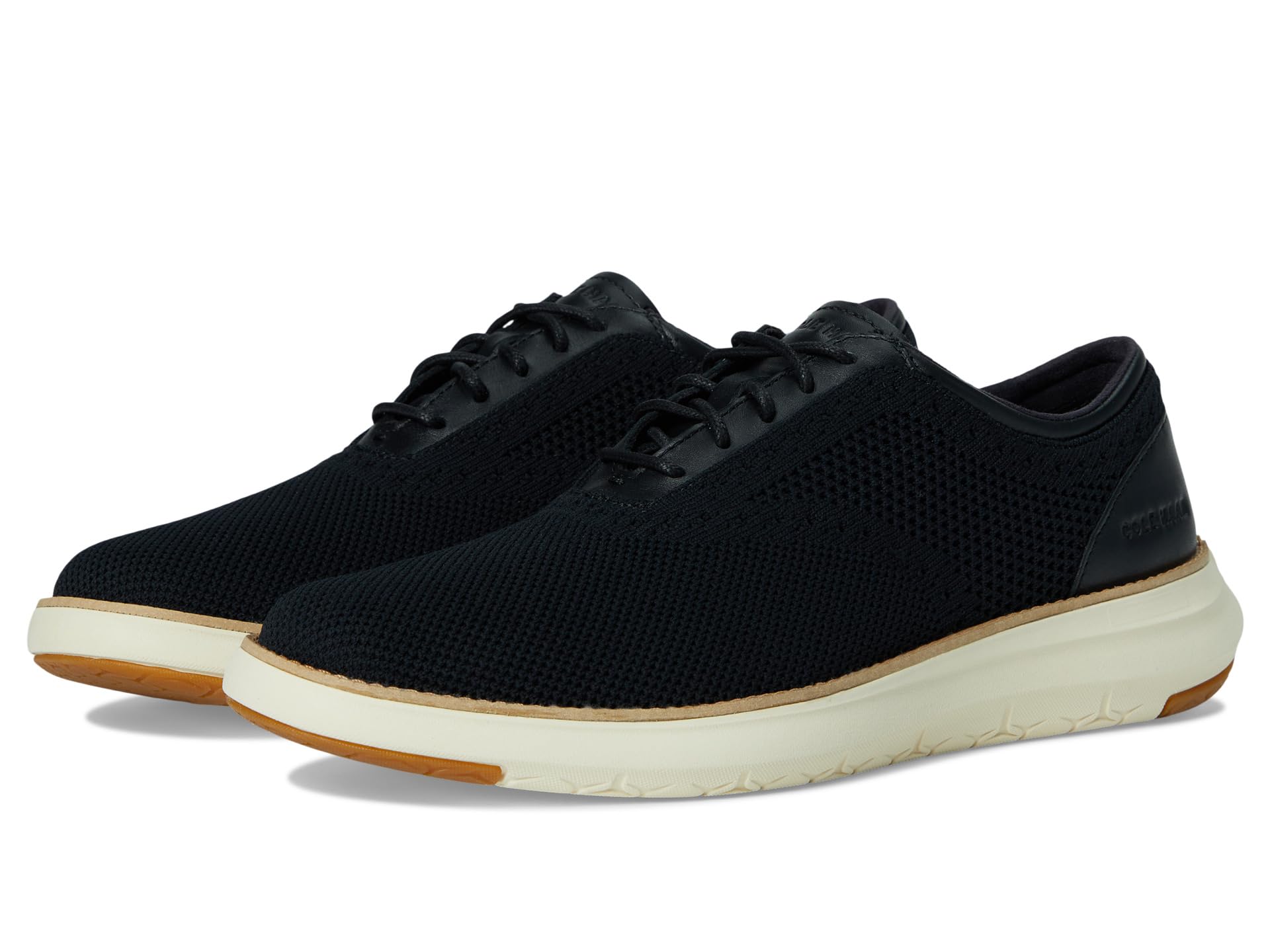 Туфли Cole Haan Grand Remix Knit Oxford, цвет Black/Ivory