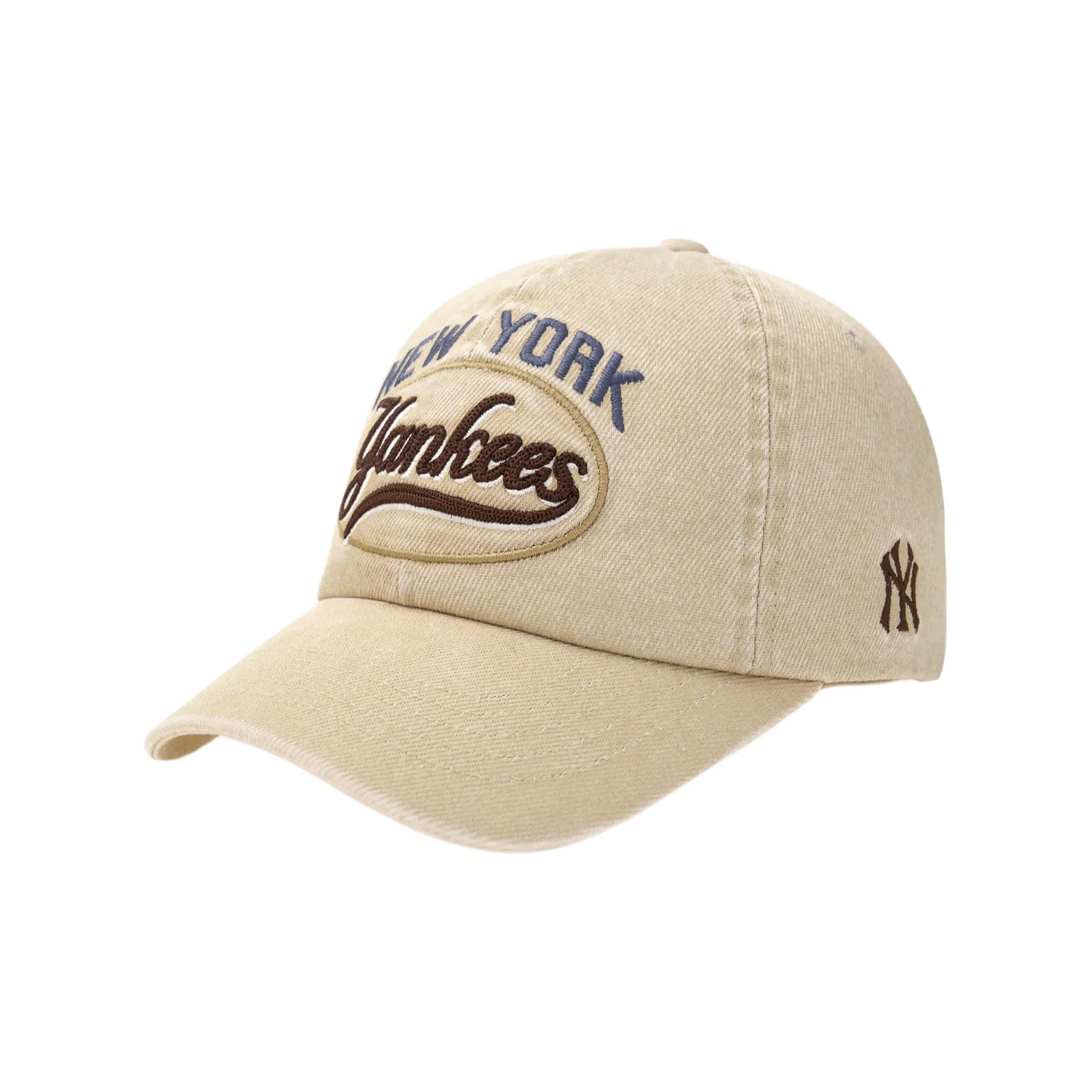 

MLB Хлопковая бейсболка унисекс бежевая, Beige