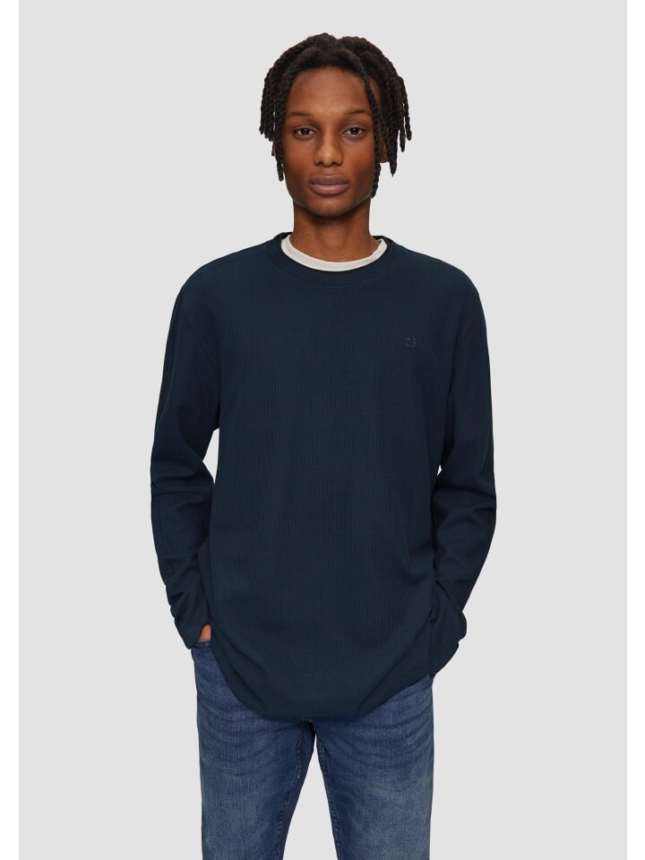 

Футболка QS T-Shirt langarm, синий