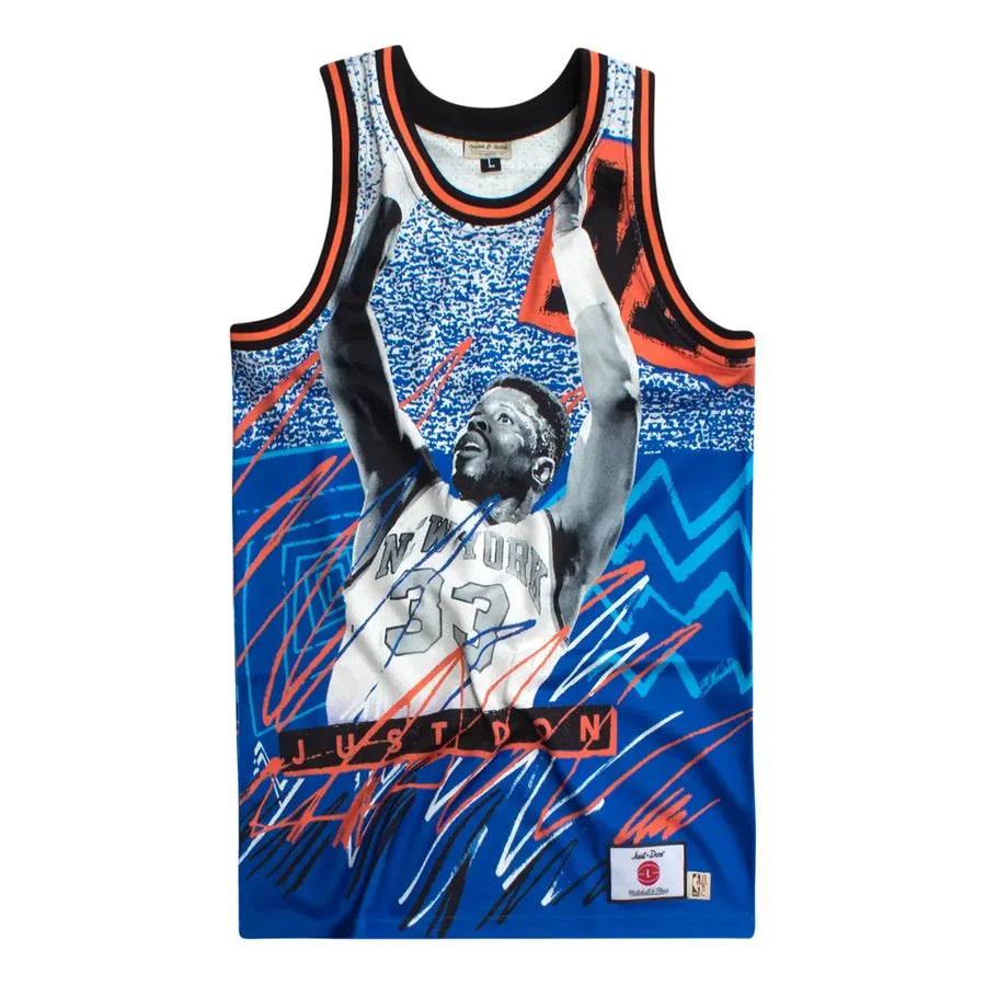 

Джерси Mitchell & Ness x JUST DONNY New York Knicks Sublimated Jersey 'Blue', синий