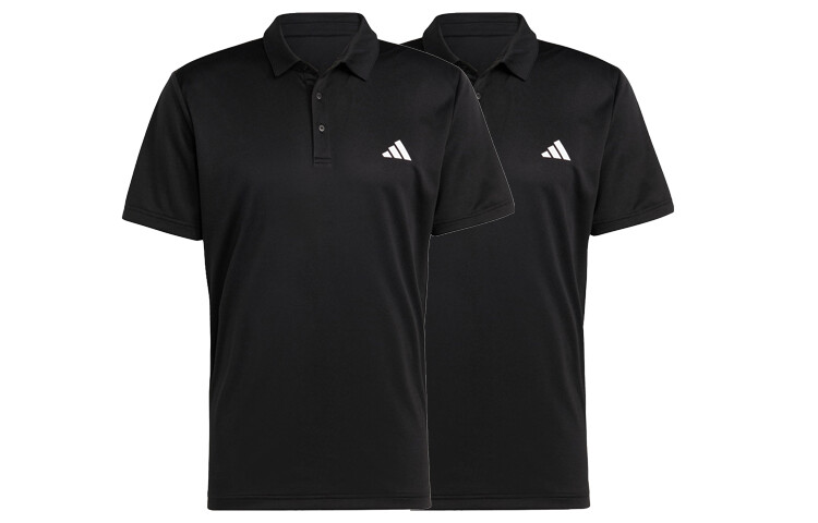 

Рубашка поло мужская, комплект из 2 шт., черная Adidas, черный