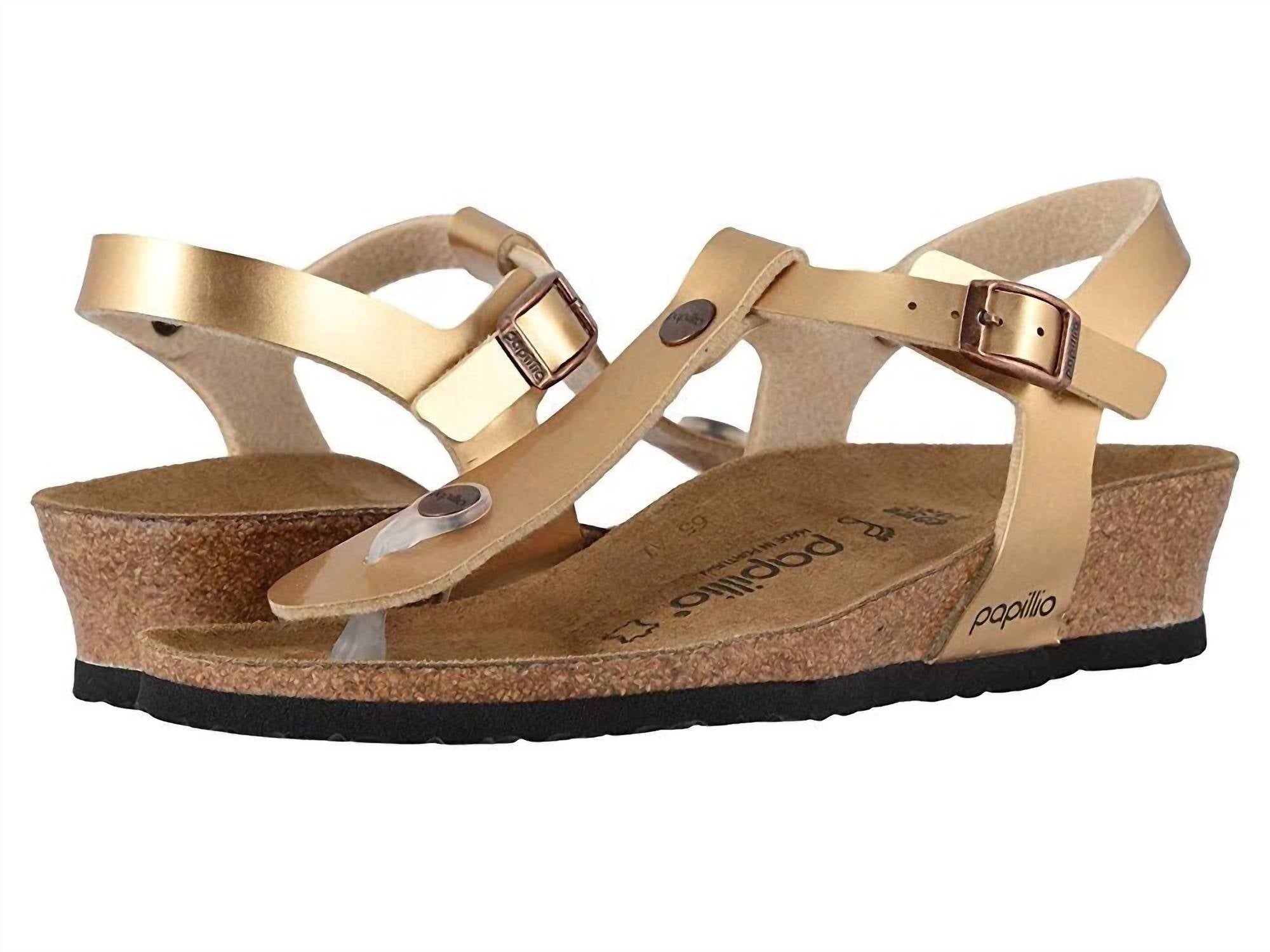 Женские бронзовые блестящие сандалии Ashley Birkenstock, Copper