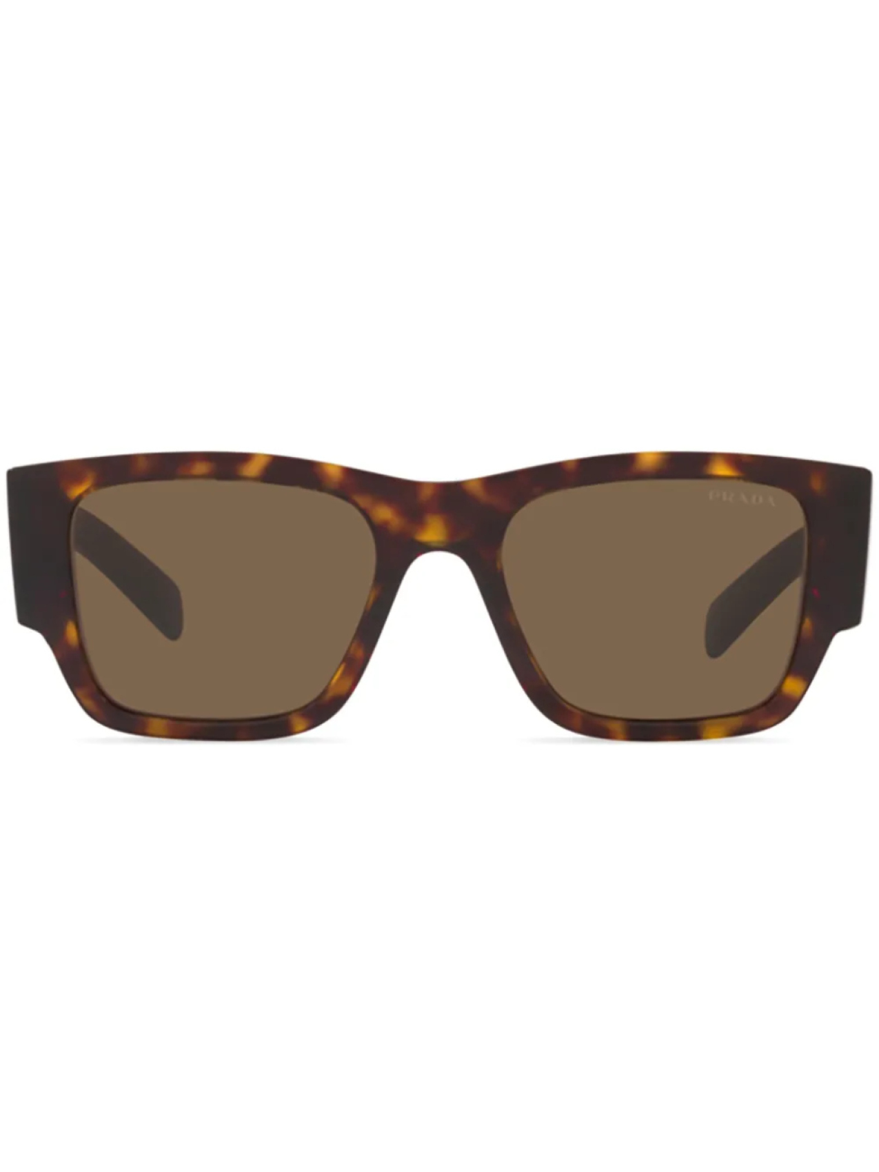 

Prada Eyewear солнцезащитные очки в квадратной оправе, коричневый