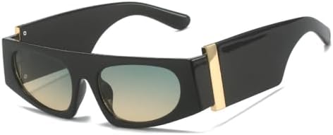 

2027 Маленькие солнцезащитные очки с плоской верхней частью для женщин, модные солнцезащитные очки с широкими дужками, черные очки, солнцезащитные очки UV400 MTZJH, Green