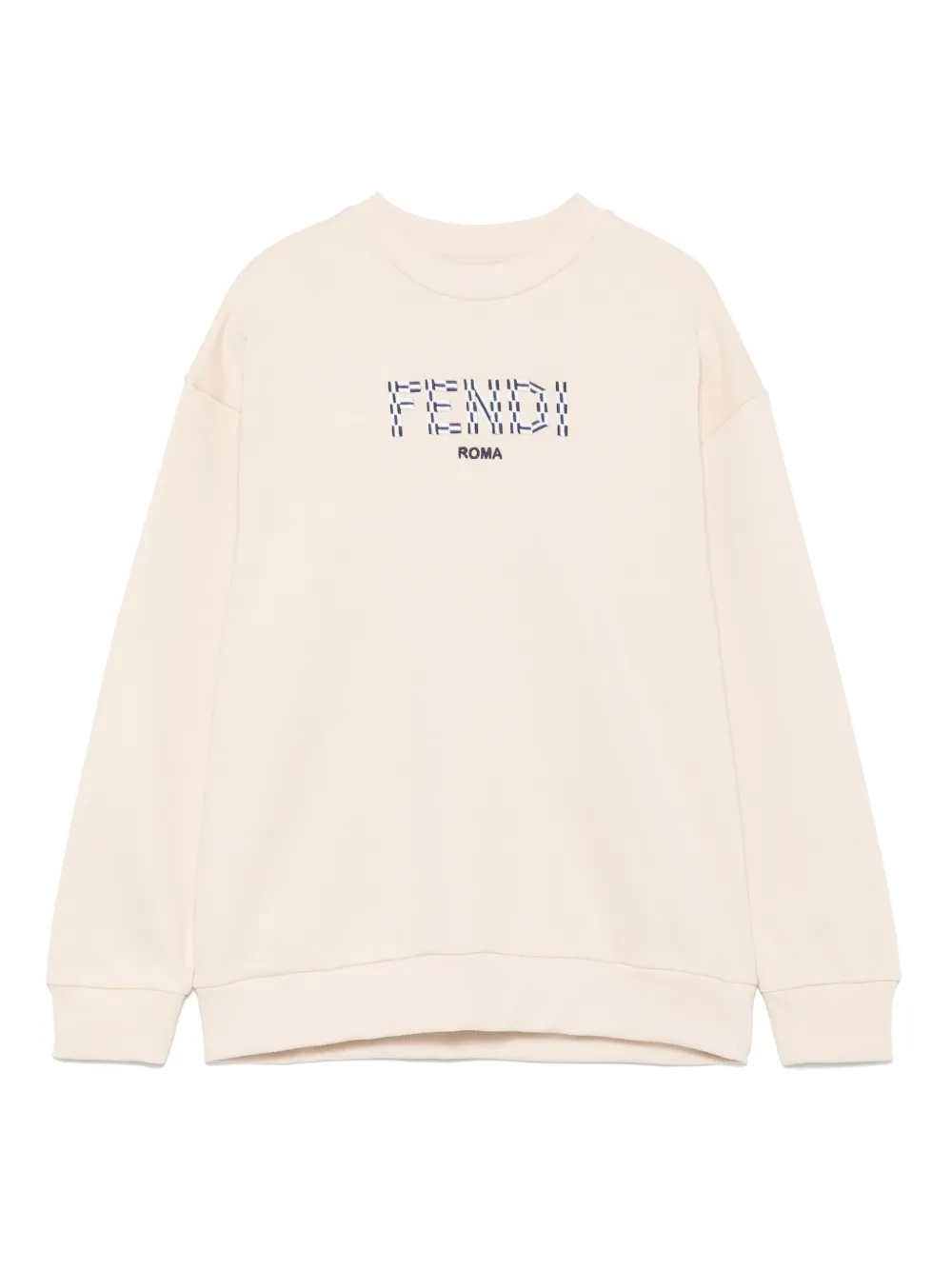 

Толстовка с вышитым логотипом FENDI KIDS, нейтральный