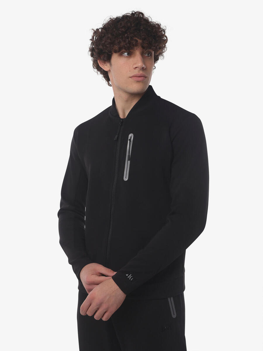 

JAKED Черная синтетическая фитнес-толстовка для мужчин