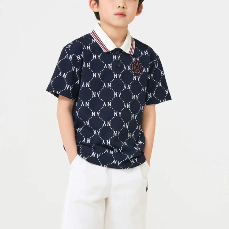 Поло MLB KIDS New York Yankees стандартный темно-синий детское — фото 4