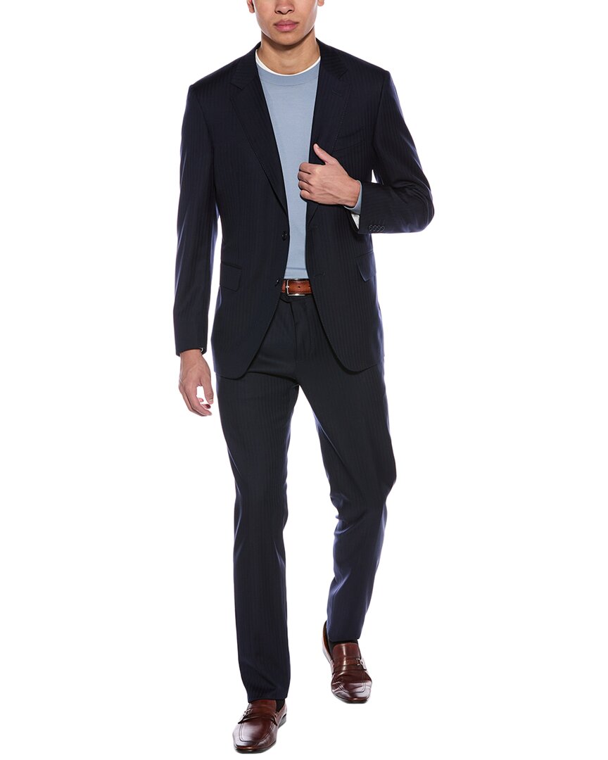 

Костюм Canali из 2-х шерстяных тканей, зеленый