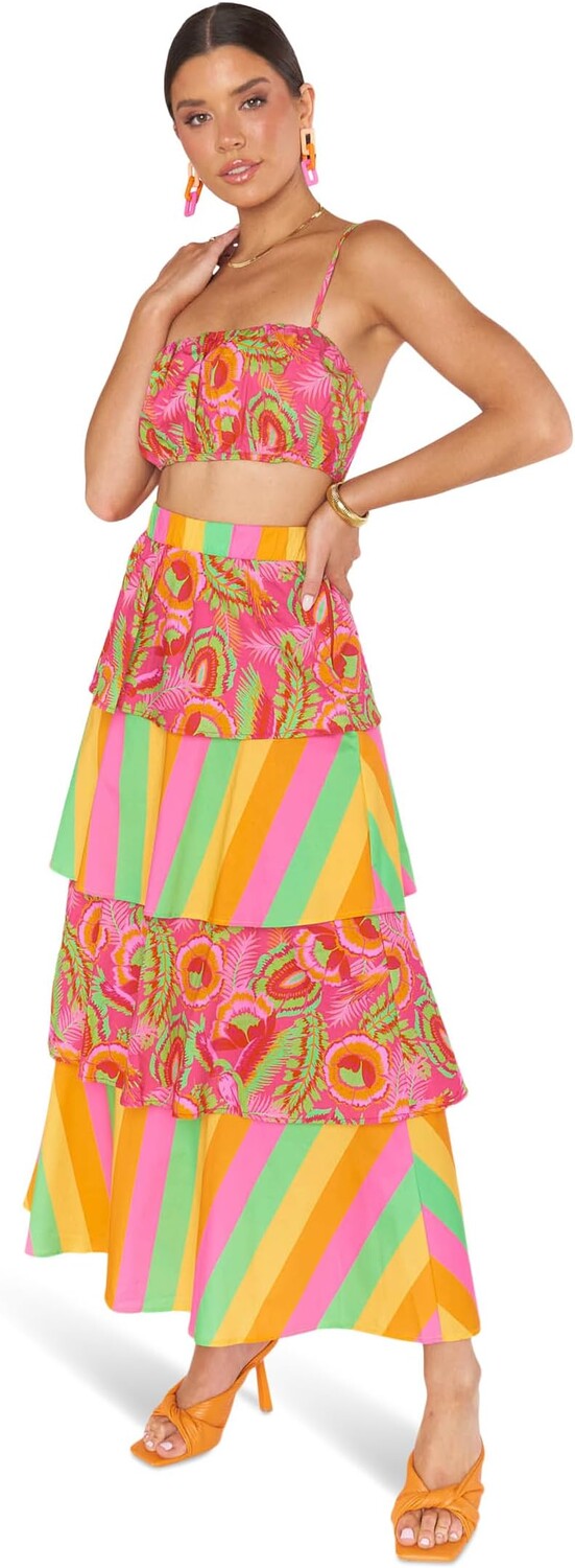 

Юбка Show Me Your Mumu Full Swing Skirt, цвет Neon Stripe Poplin