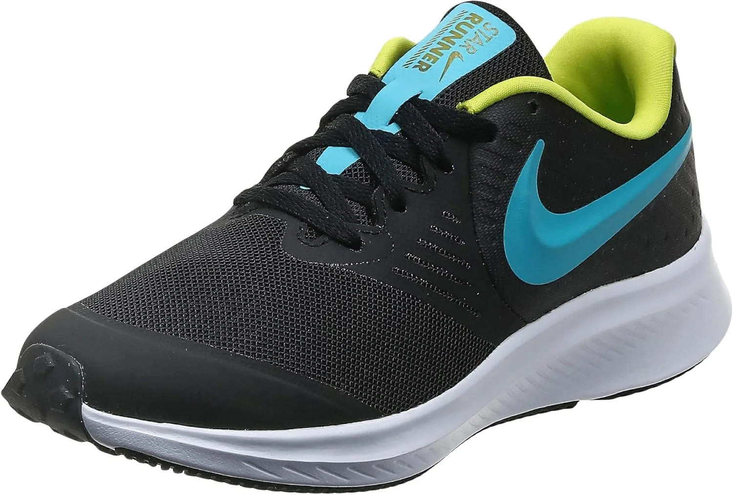 Детские беговые кроссовки Nike Star Runner 2 (PSV) унисекс, белый/черный/синий