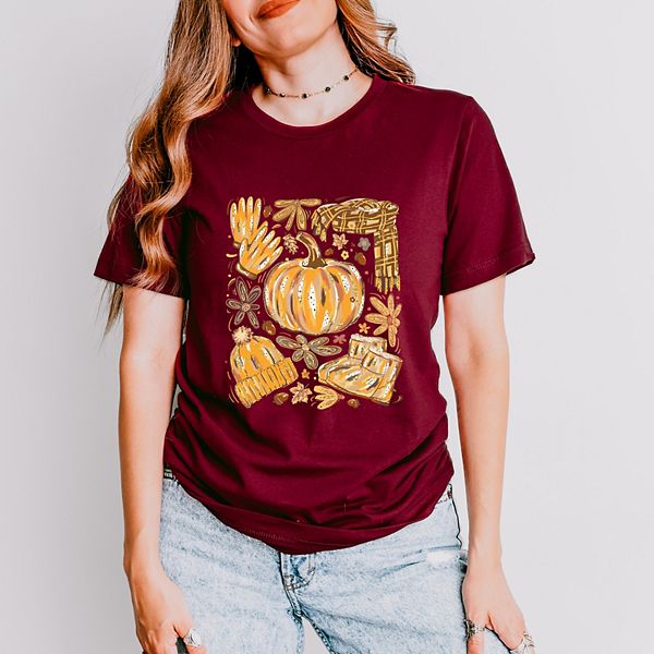 

Футболка с коротким рукавом Fall pumpkin collage glitter Simply Sage Market, Maroon, Зеленый, Футболка с коротким рукавом Fall pumpkin collage glitter Simply Sage Market, Maroon