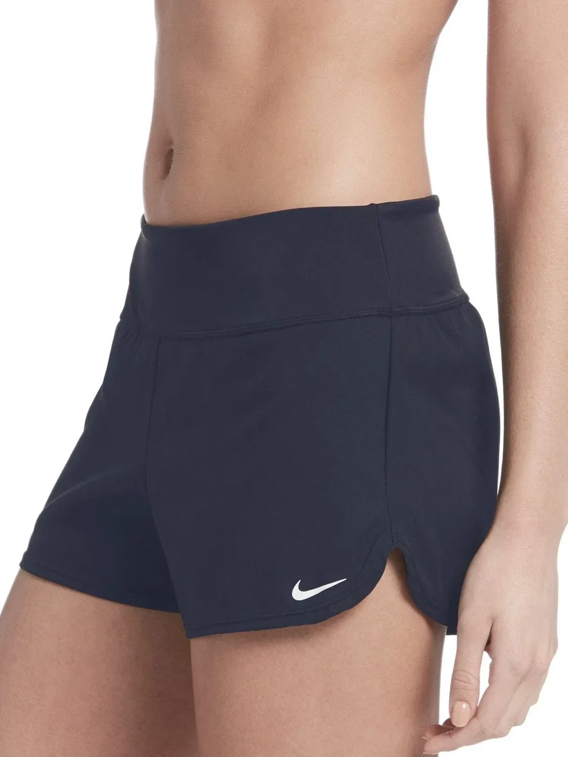 Женские шорты для плавания Nike Solid Element Board Shorts, синие, с эластичным поясом, модель DSGL286, Blue — фото 3