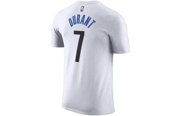 Футболка Nike x NBA Brooklyn NETS Kevin Durant T-Shirt 'White', белый — фото 2