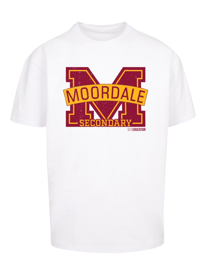 

Футболка большого размера с надписью Половое воспитание Moordale с трещинами, размер M, белая F4NT4STIC, Белый, Футболка большого размера с надписью Половое воспитание Moordale с трещинами, размер M, белая F4NT4STIC