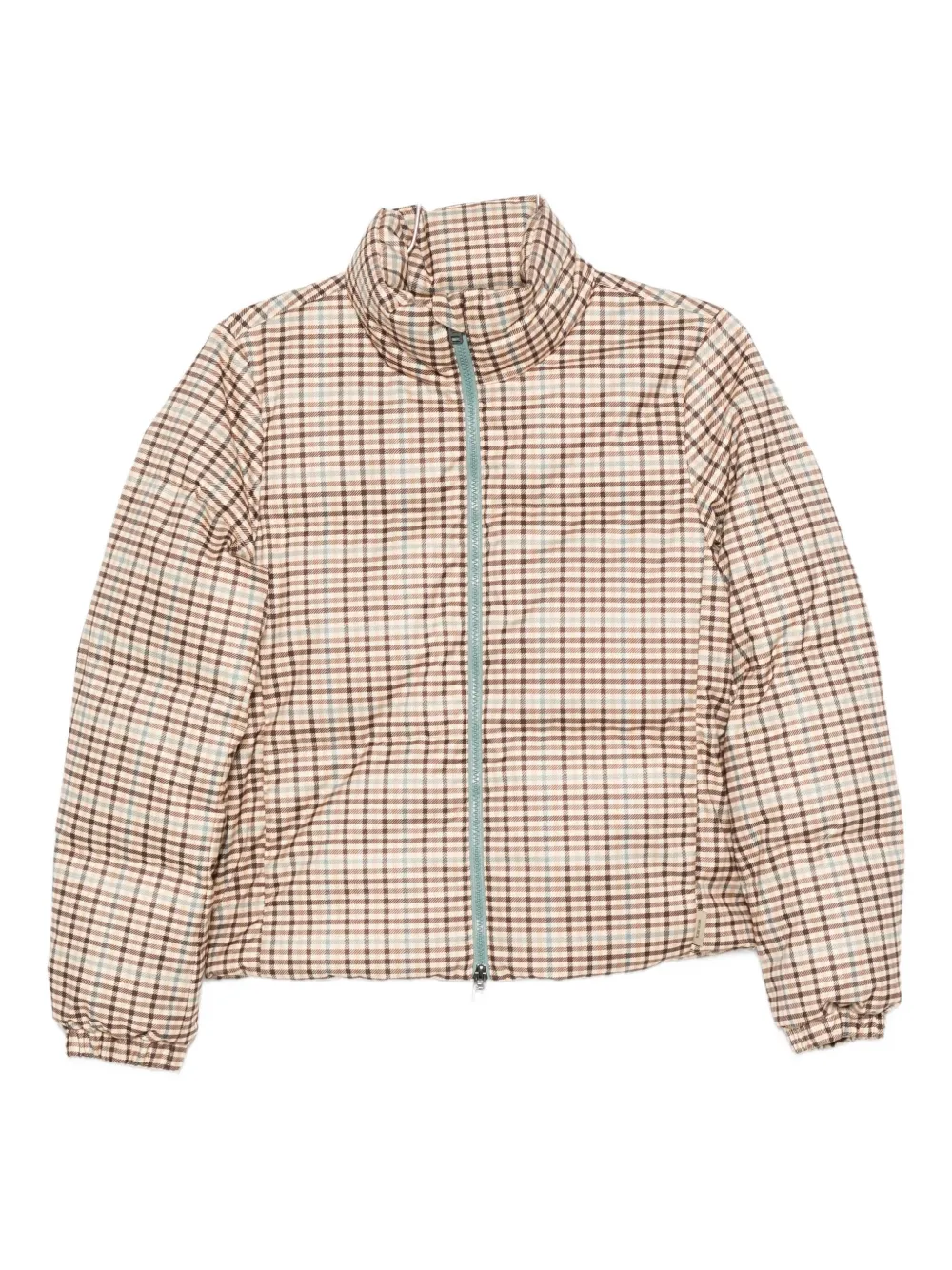 

Клетчатая куртка на молнии Woolrich, нейтральный