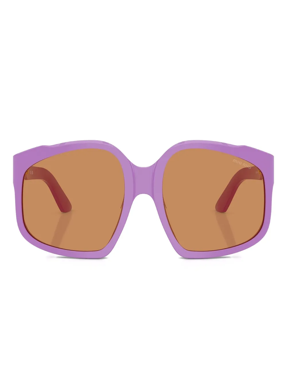 

Солнцезащитные очки в геометричной оправе Miu Miu Eyewear, фиолетовый