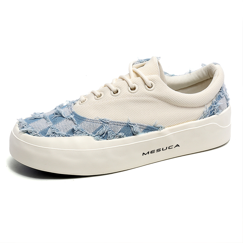 

MESUCA Устойчивые к истиранию противоскользящие низкие скейтбордские кроссовки для увеличения роста унисекс синие, цвет Blue