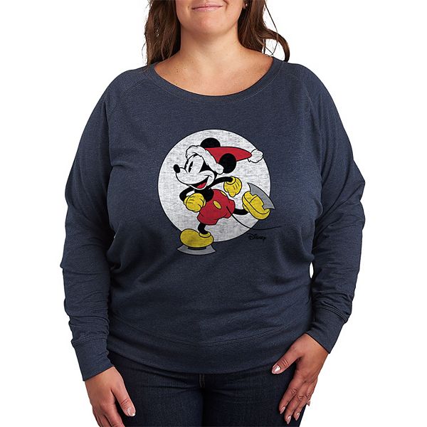 

Футболка с длинным рукавом Mickey Mouse plus size skating french terry Disney, Heather Blue, Синий, Футболка с длинным рукавом Mickey Mouse plus size skating french terry Disney, Heather Blue