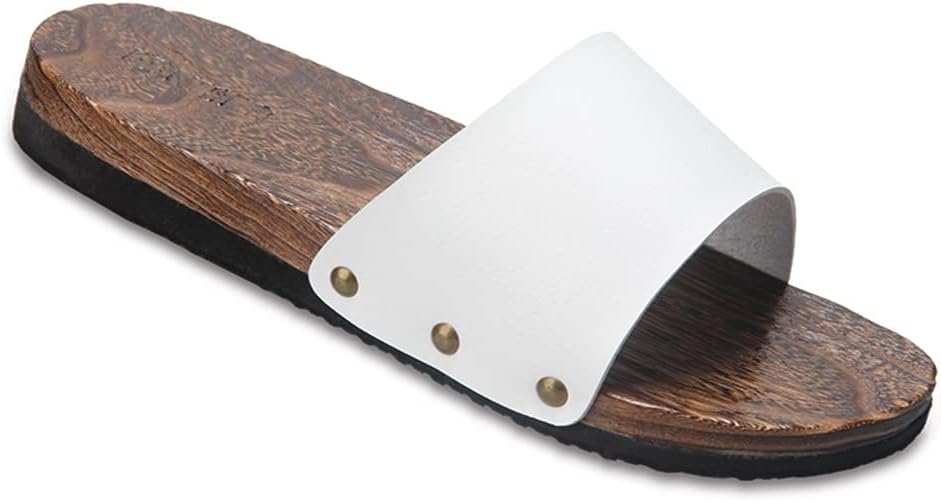 

Деревянные сабо YXCKG, шлепанцы с плоской подошвой для улицы, японская традиционная обувь с открытым носком, мужские и женские летние пляжные шлепанцы, противоскользящие (Цвет: черный, Размер: EUR44-45)