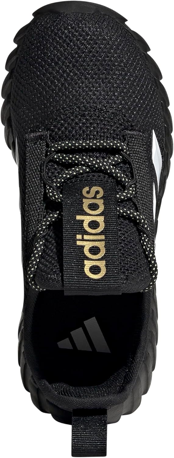 Детские кроссовки Adidas Kaptir Flow (унисекс), белый/черный/золотой — фото 3