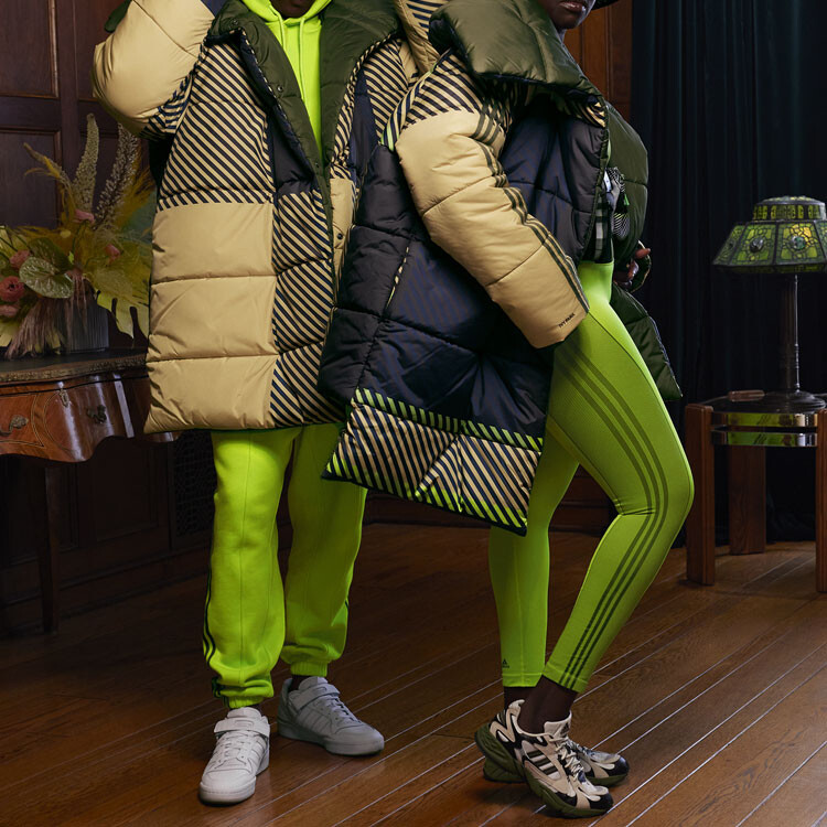 Стеганая куртка унисекс Пирит/Темно-синий/Дикая сосна/Черный Adidas Originals, темно-синий/черный — фото 3