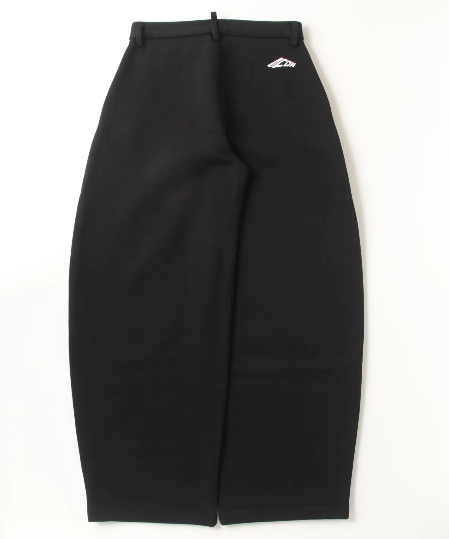 Женские брюки широкие хлопковые Amelia Pant DSQUARED2 чёрные — фото 2