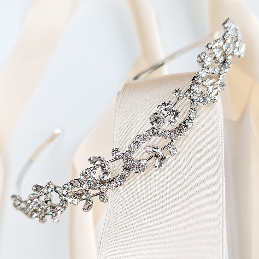 

KOKONET, Серебряная свадебная повязка для волос для прически, декоративный девичник