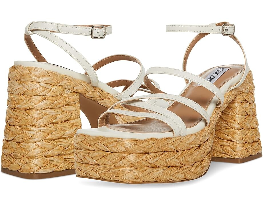 

Туфли Steve Madden Belise Wedge Sandal, цвет White Leather