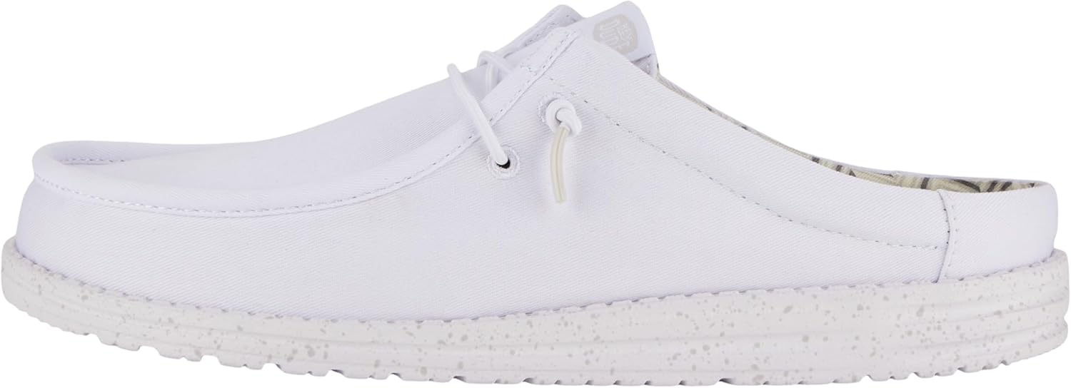 

Мужские слипоны HEYDUDE Wally с эластичным канвасом, Мужская обувь, Мужские лоферы без шнурков, Удобные и легкие, белый