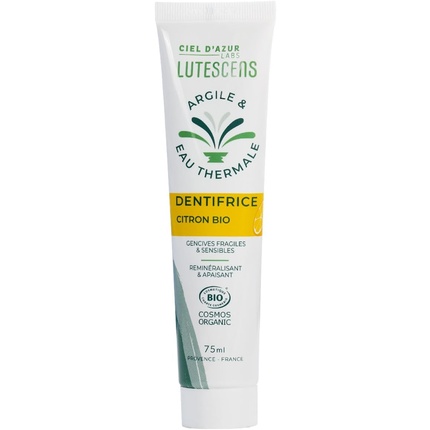 

Зубная паста Labs Organic Lemon с глиной и термальной водой, 75 мл. Ciel D'Azur