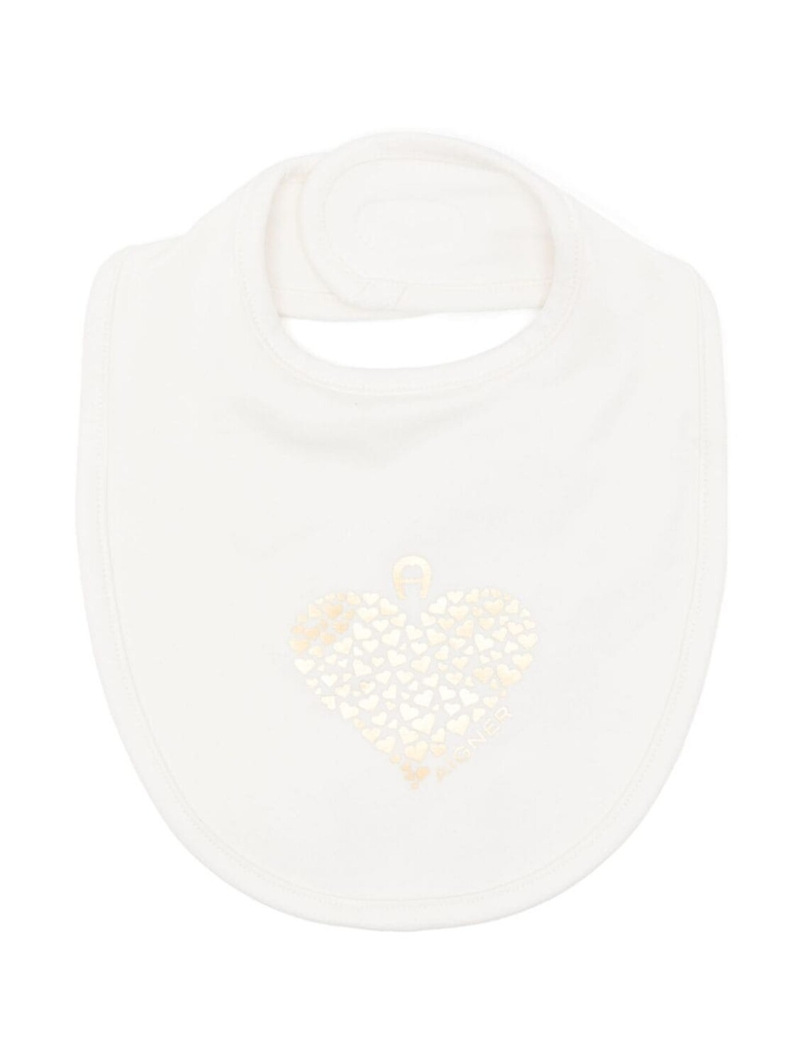 

Aigner Kids нагрудник с принтом и эффектом металлик, серый