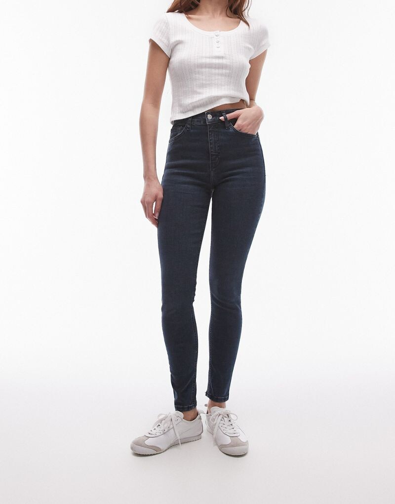 

Сине-черные джинсы Topshop Jamie
