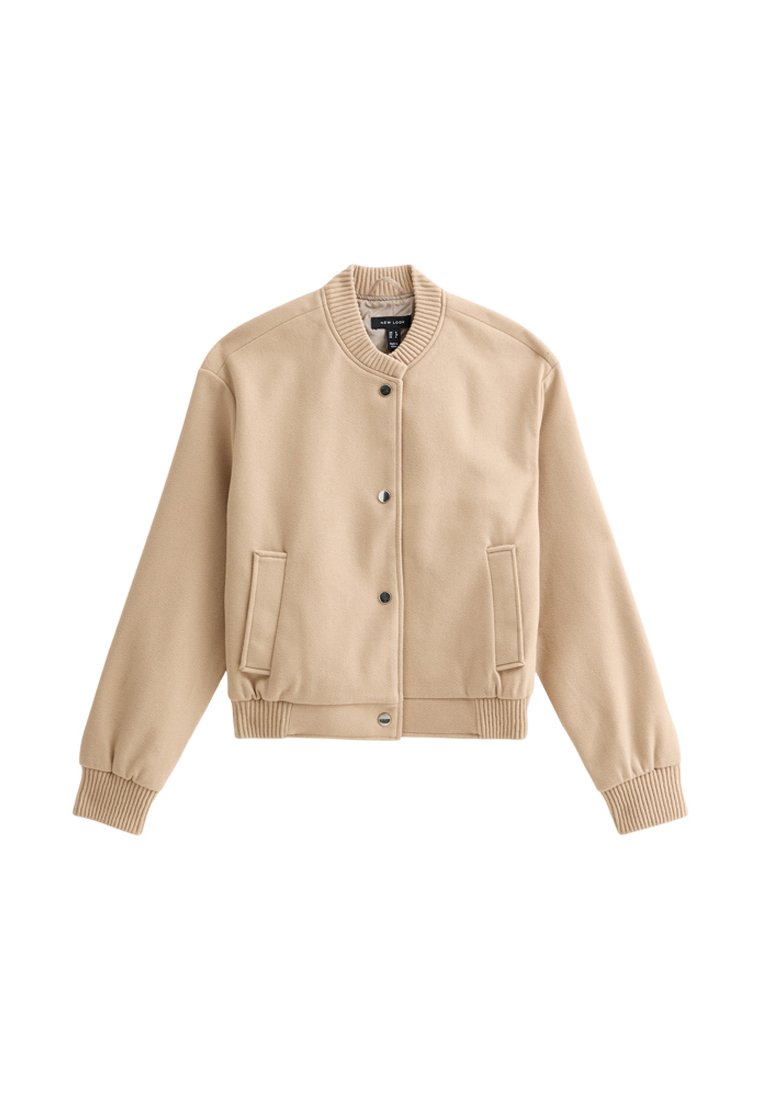 

Куртка-бомбер CROP New Look, коричневый