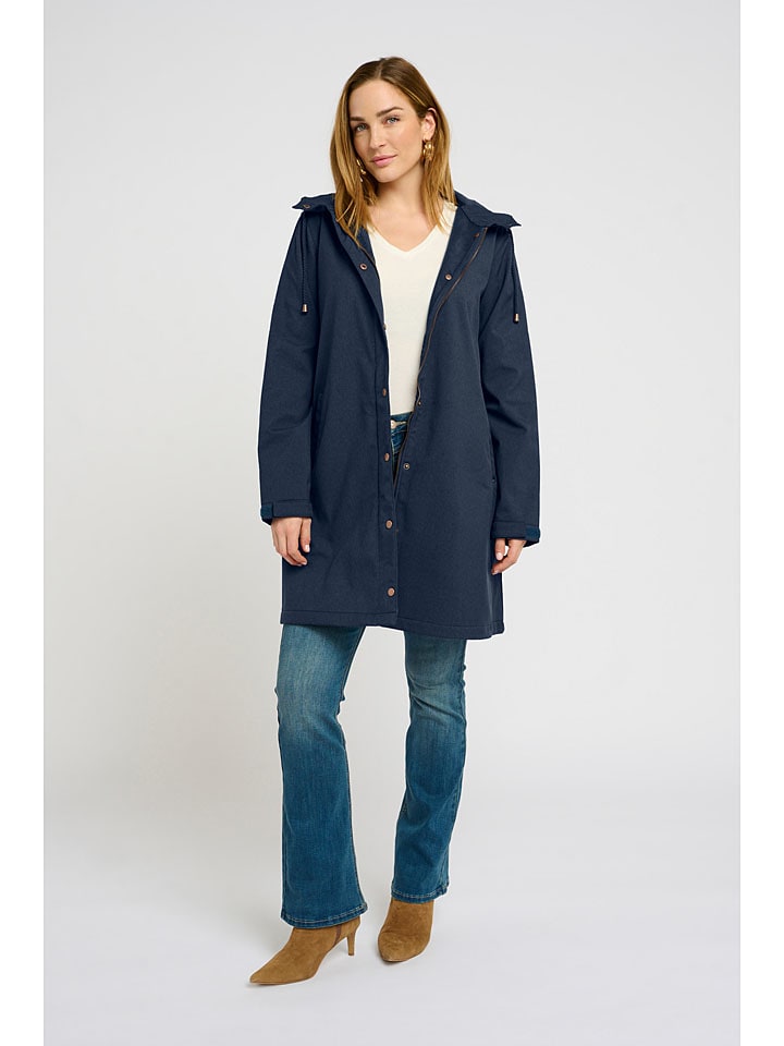 

Cream Пальто из софтшелла "Алия" темно-синего цвета