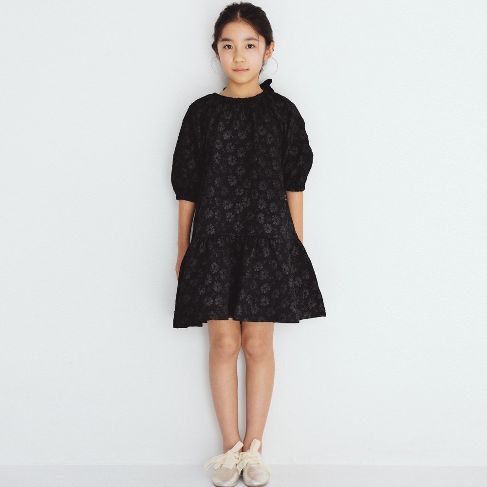 Платье Канеко Ая/Пышное жаккардовое платье Branshes, black — фото 2